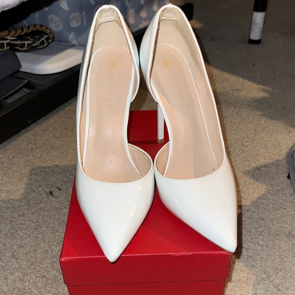Elegant White Heels